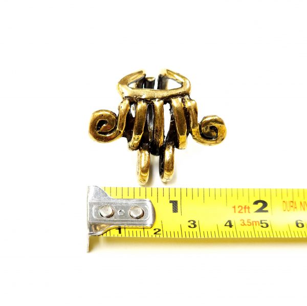 Hand Made Brass Ring Plated in Vintage Bronze - SKU# BRN-3032 - Image 4