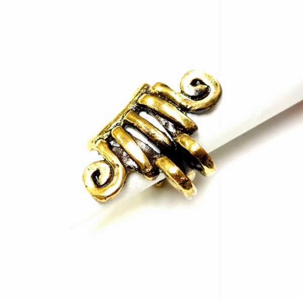 Hand Made Brass Ring Plated in Vintage Bronze - SKU# BRN-3032 - Image 5