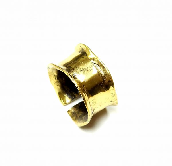 Hand Made Brass Ring Plated in Vintage Bronze - SKU# BRN-3035 - Image 2