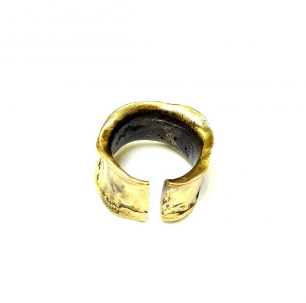 Hand Made Brass Ring Plated in Vintage Bronze - SKU# BRN-3035 - Image 5