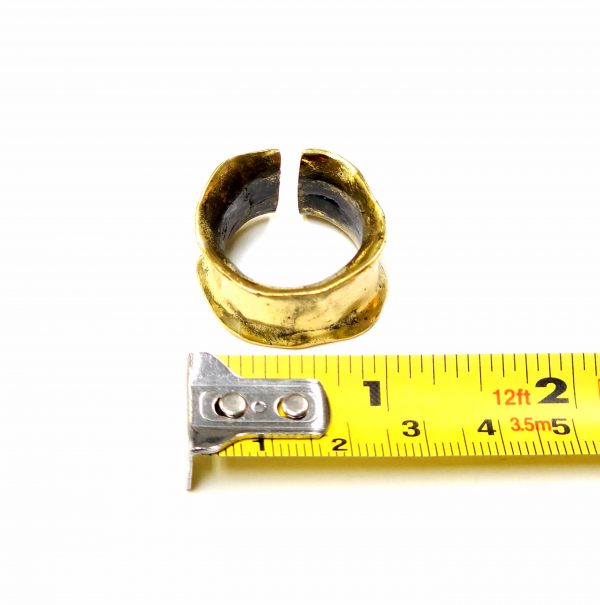 Hand Made Brass Ring Plated in Vintage Bronze - SKU# BRN-3035 - Image 3