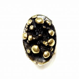 Hand Made Brass Ring Plated in Vintage Bronze - SKU# BRN-3038