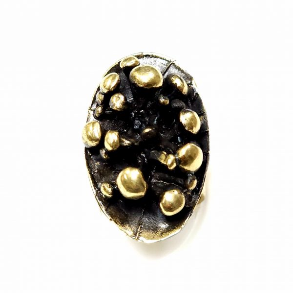 Hand Made Brass Ring Plated in Vintage Bronze - SKU# BRN-3038