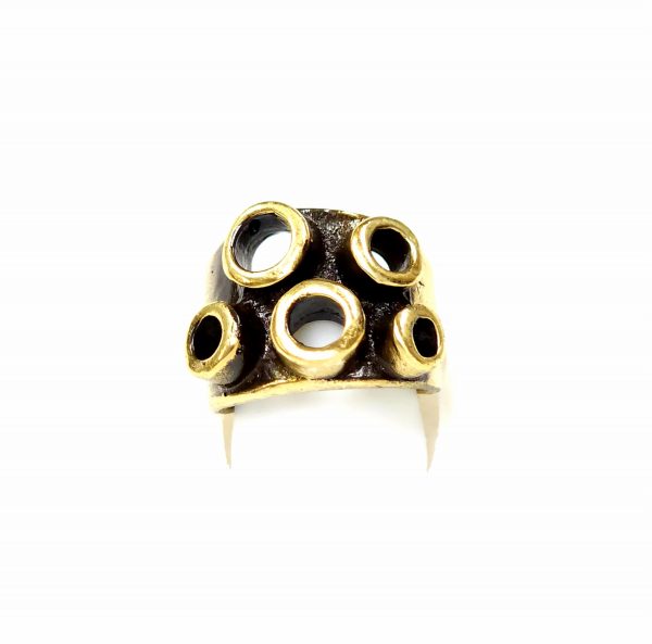 Hand Made Brass Ring Plated in Vintage Bronze - SKU# BRN-3043