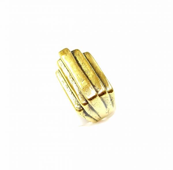 Hand Made Brass Ring Plated in Vintage Bronze - SKU# BRN-3045 - Image 5