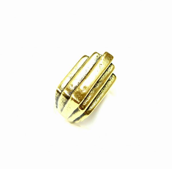 Hand Made Brass Ring Plated in Vintage Bronze - SKU# BRN-3045 - Image 2