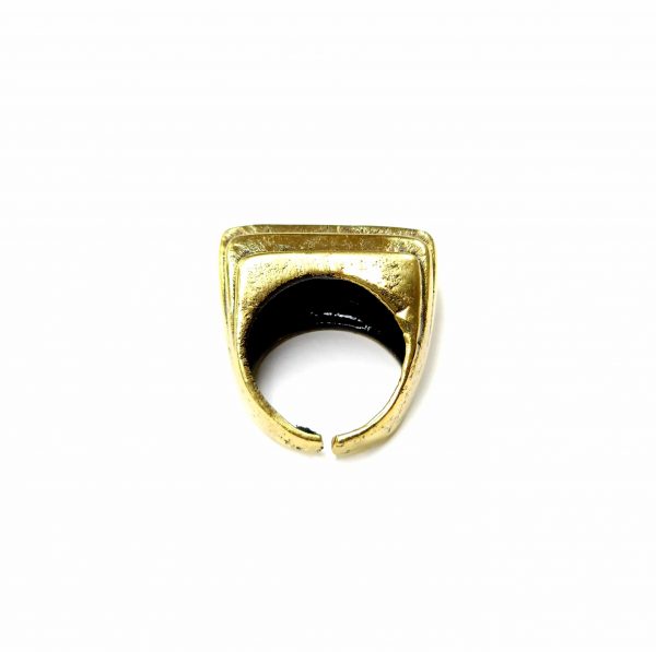 Hand Made Brass Ring Plated in Vintage Bronze - SKU# BRN-3045 - Image 3