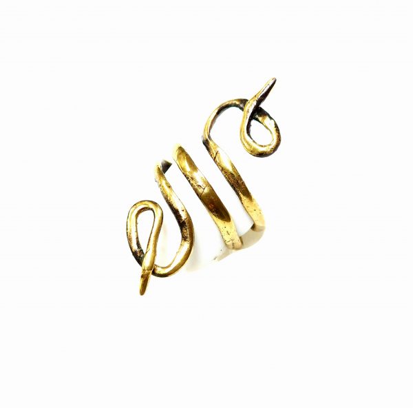 Hand Made Brass Ring Plated in Vintage Bronze - SKU# BRN-3048 - Image 4