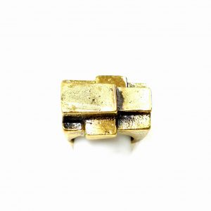 Hand Made Brass Ring Plated in Vintage Bronze - SKU# BRN-3052