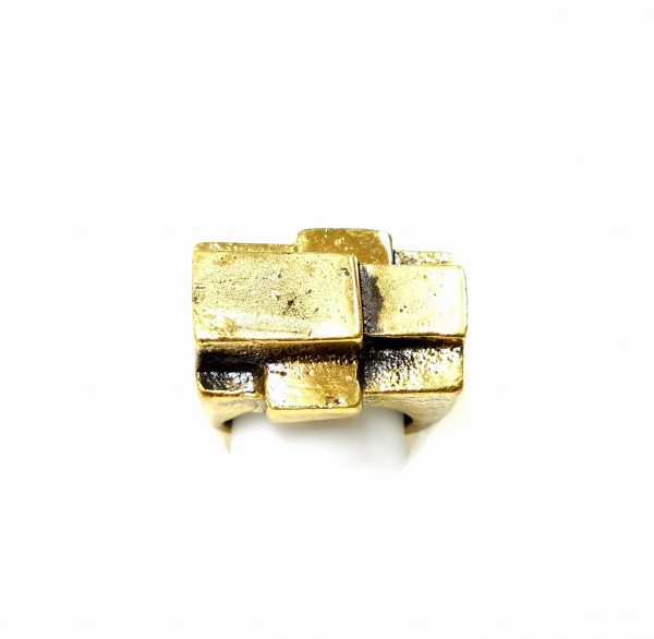 Hand Made Brass Ring Plated in Vintage Bronze - SKU# BRN-3052