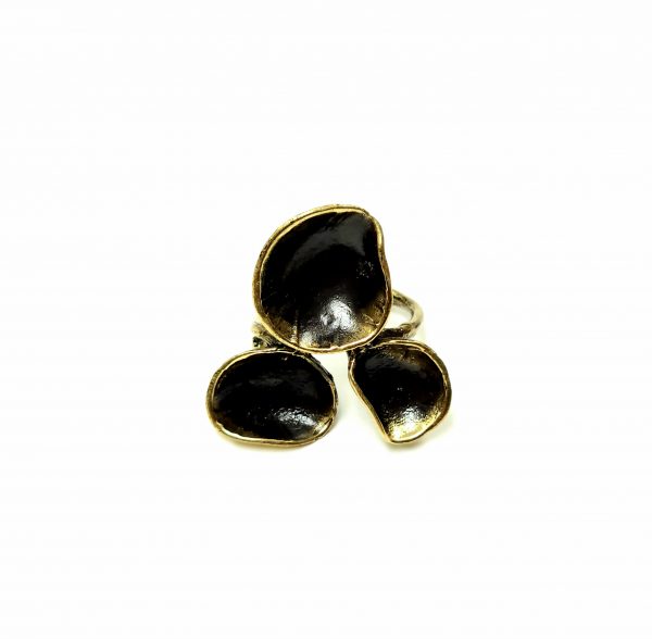 Hand Made Brass Ring Plated in Vintage Bronze - SKU# BRN-3053
