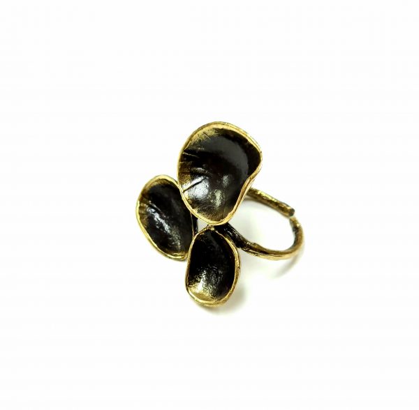 Hand Made Brass Ring Plated in Vintage Bronze - SKU# BRN-3053 - Image 4