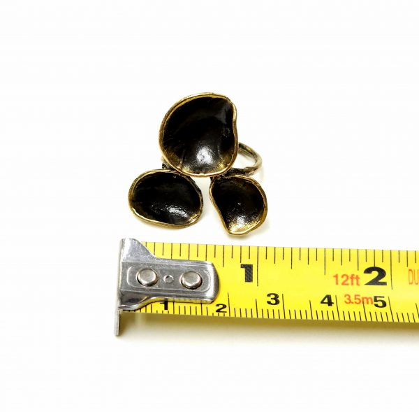 Hand Made Brass Ring Plated in Vintage Bronze - SKU# BRN-3053 - Image 3