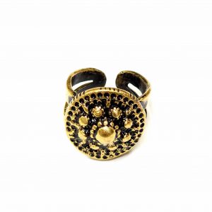 Hand Made Brass Ring Plated in Vintage Bronze - SKU# BRN-3054