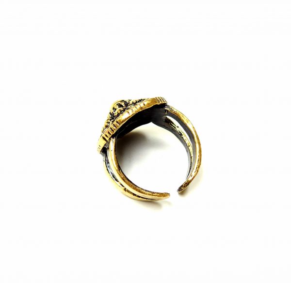 Hand Made Brass Ring Plated in Vintage Bronze - SKU# BRN-3054 - Image 5