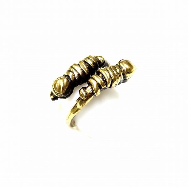 Hand Made Brass Ring Plated in Vintage Bronze - SKU# BRN-3056 - Image 2