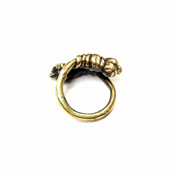Hand Made Brass Ring Plated in Vintage Bronze - SKU# BRN-3056 - Image 5