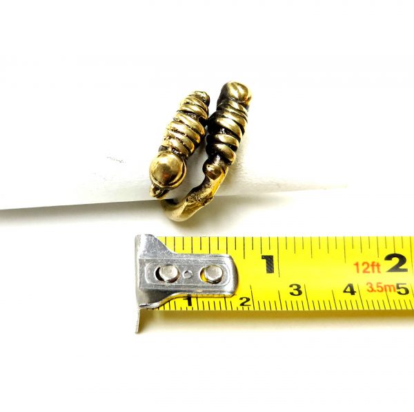 Hand Made Brass Ring Plated in Vintage Bronze - SKU# BRN-3056 - Image 3