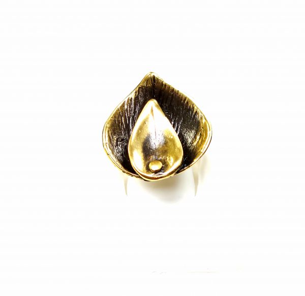 Hand Made Brass Ring Plated in Vintage Bronze - SKU# BRN-3069