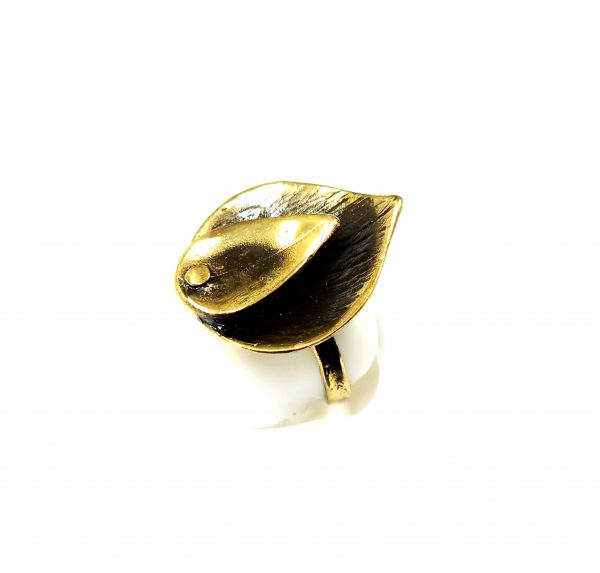 Hand Made Brass Ring Plated in Vintage Bronze - SKU# BRN-3069 - Image 4