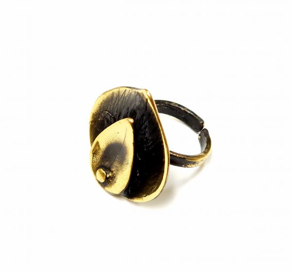 Hand Made Brass Ring Plated in Vintage Bronze - SKU# BRN-3069 - Image 7
