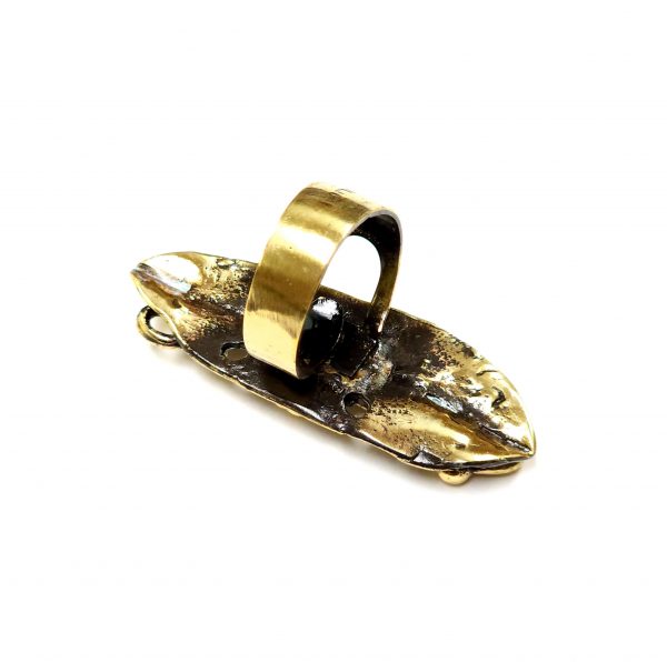 Hand Made Brass Ring Plated in Vintage Bronze - SKU# BRN-3071 - Image 5