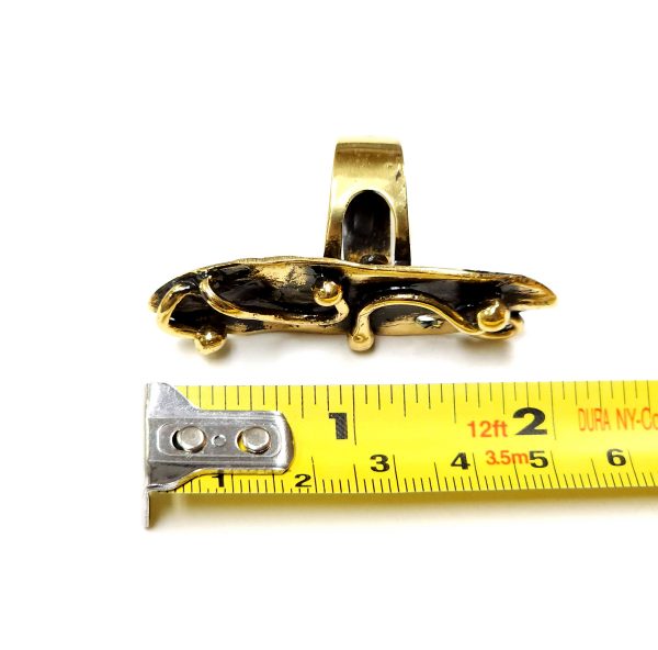 Hand Made Brass Ring Plated in Vintage Bronze - SKU# BRN-3071 - Image 3