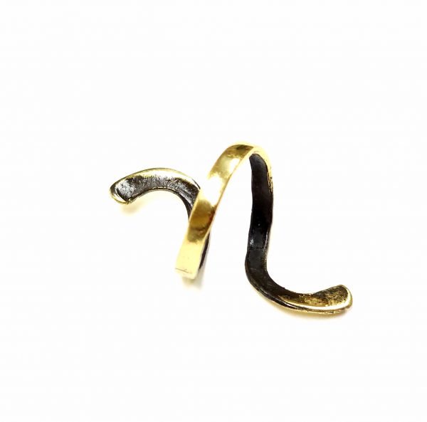 Hand Made Brass Ring Plated in Vintage Bronze - SKU# BRN-3073 - Image 4