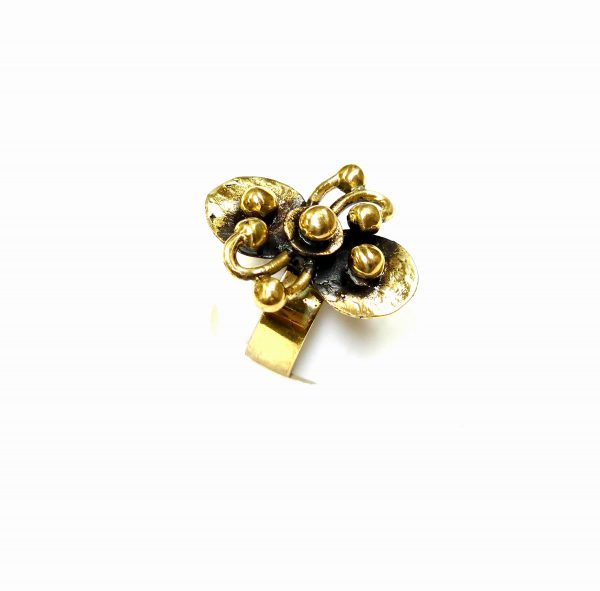Hand Made Brass Ring Plated in Vintage Bronze - SKU# BRN-3074 - Image 4