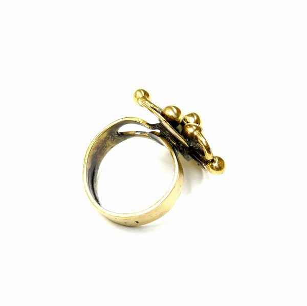 Hand Made Brass Ring Plated in Vintage Bronze - SKU# BRN-3074 - Image 5