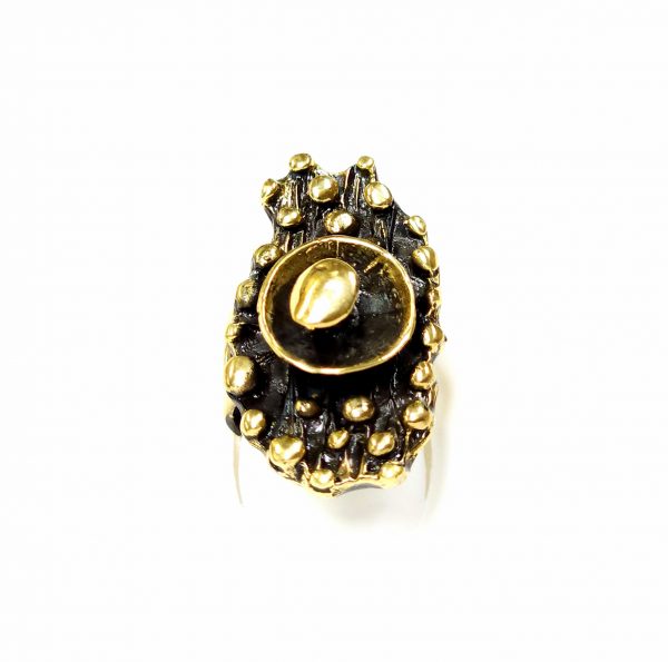 Hand Made Brass Ring Plated in Vintage Bronze - SKU# BRN-3077