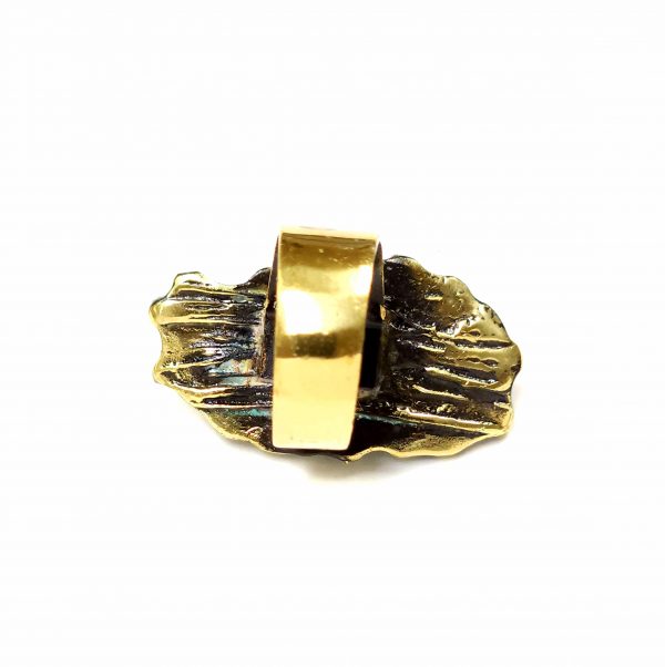 Hand Made Brass Ring Plated in Vintage Bronze - SKU# BRN-3077 - Image 5