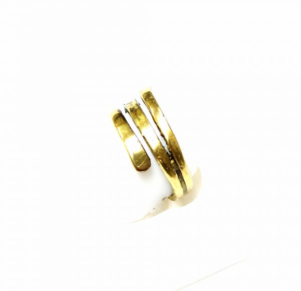 Hand Made Brass Ring Plated in Vintage Bronze - SKU# BRN-3087 - Image 2