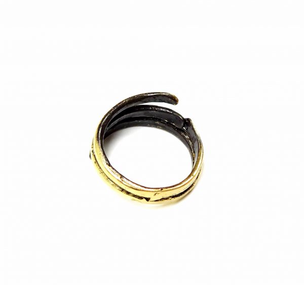 Hand Made Brass Ring Plated in Vintage Bronze - SKU# BRN-3087 - Image 5