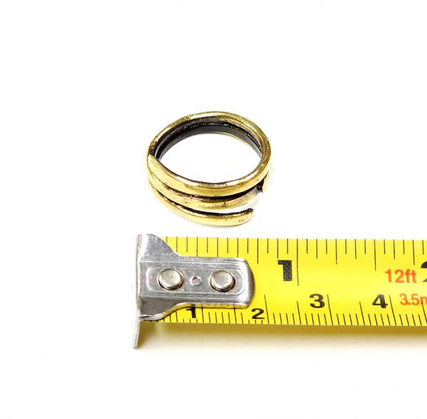 Hand Made Brass Ring Plated in Vintage Bronze - SKU# BRN-3087 - Image 3