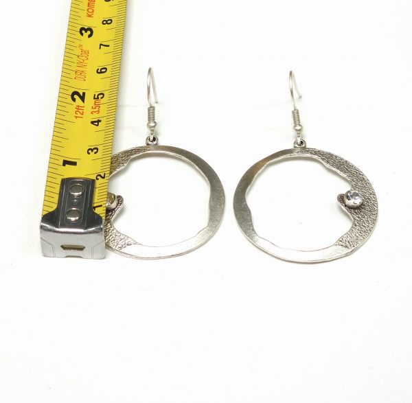 Hand Made Pewter Earrings - SKU# NE-1057 - Image 2