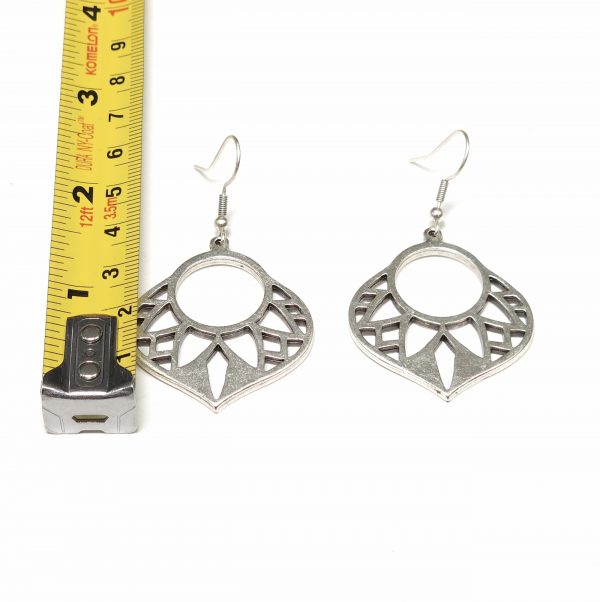 Hand Made Pewter Earrings - SKU# NE-1058 - Image 2