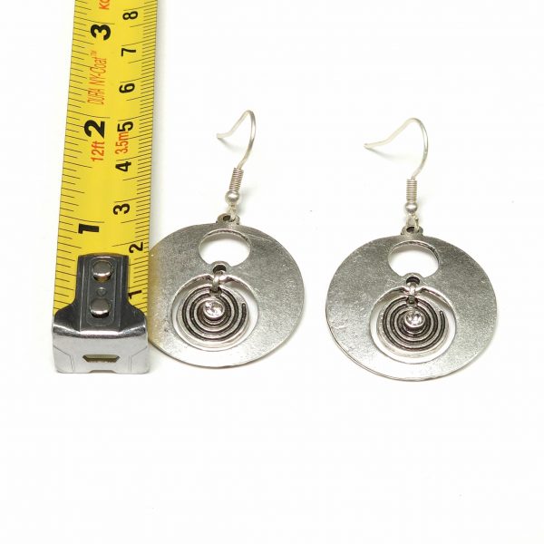 Hand Made Pewter Earrings - SKU# NE-1065 - Image 2