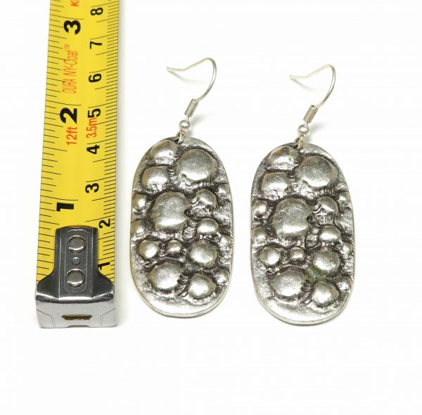 Hand Made Pewter Earrings - SKU# NE-1091 - Image 2