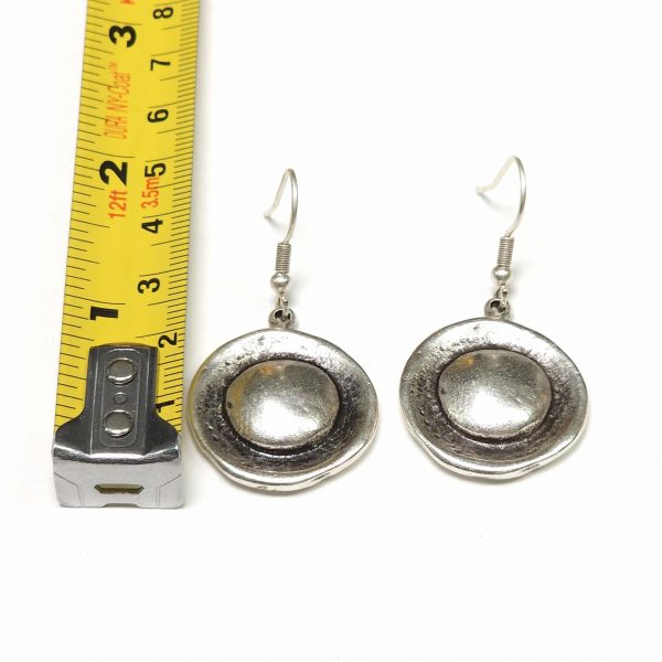 Hand Made Pewter Earrings - SKU# NE-1099 - Image 2