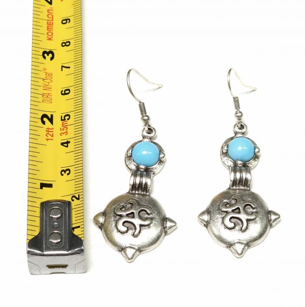 Hand Made Pewter Earrings - SKU# NE-1142 - Image 2