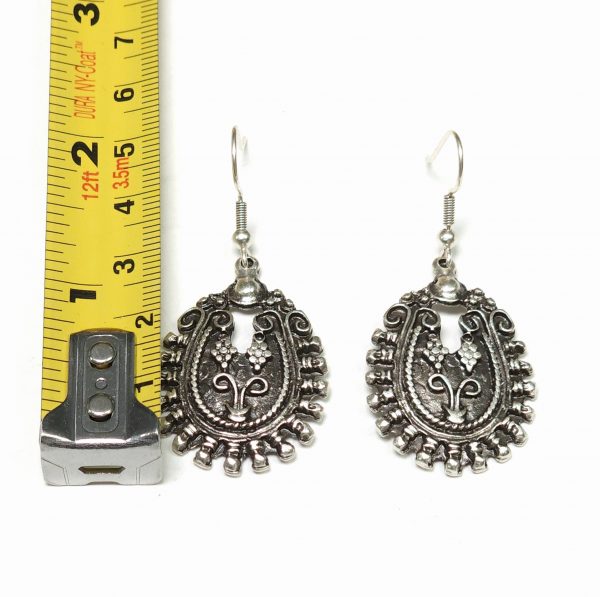 Hand Made Pewter Earrings - SKU# NE-1149 - Image 2