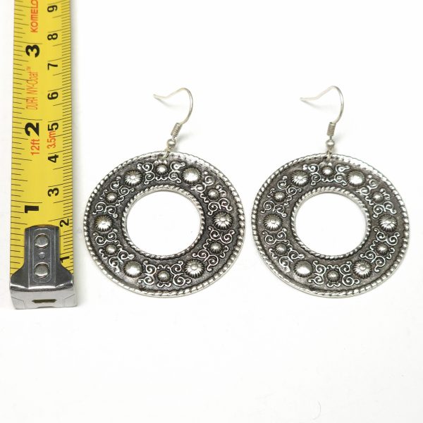Hand Made Pewter Earrings - SKU# NE-1166 - Image 2
