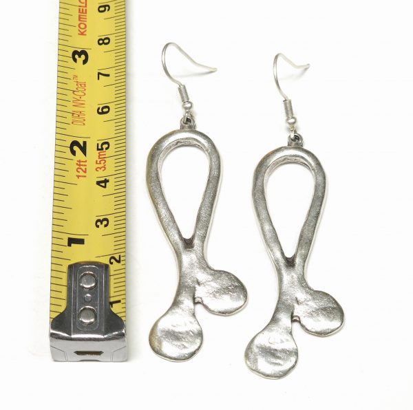 Hand Made Pewter Earrings - SKU# NE-1170 - Image 2