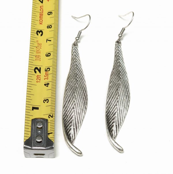 Hand Made Pewter Earrings - SKU# NE-1177 - Image 2