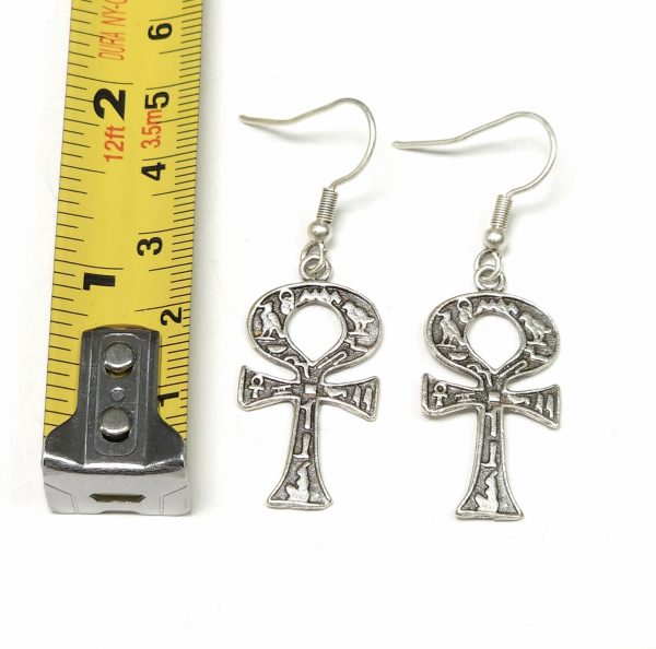 Hand Made Pewter Earrings - SKU# NE-1232 - Image 2