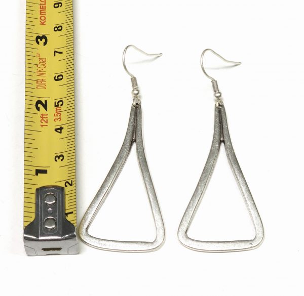Hand Made Pewter Earrings - SKU# NE-1235 - Image 2