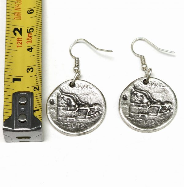 Hand Made Pewter Earrings - SKU# NE-1245 - Image 3