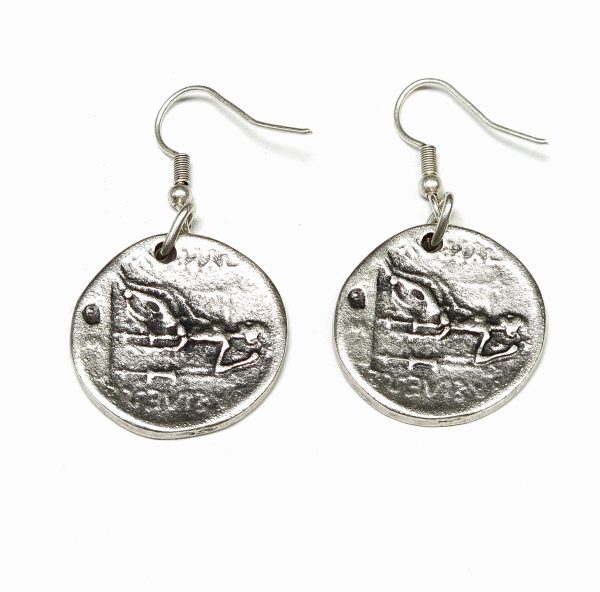 Hand Made Pewter Earrings - SKU# NE-1245 - Image 2