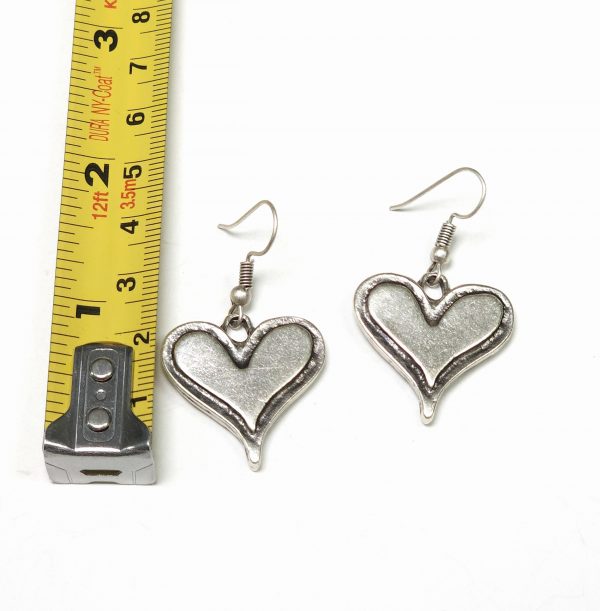 Hand Made Pewter Earrings - SKU# NE-1255 - Image 2